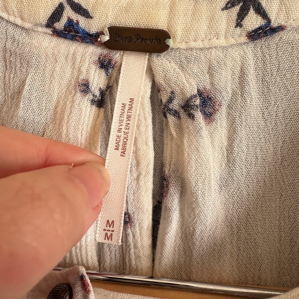 Free People White and Purple Midi Dress - Picture 3 of 5